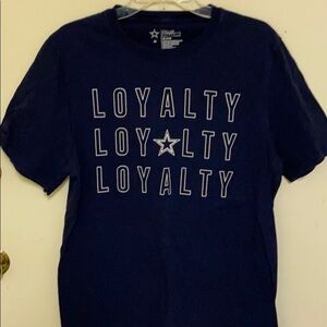 Dallas Cowboys loyalty navy T-shirt medium